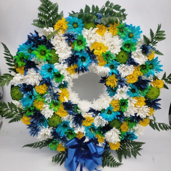 Multicolour circle blues and greens Nikko's Creations